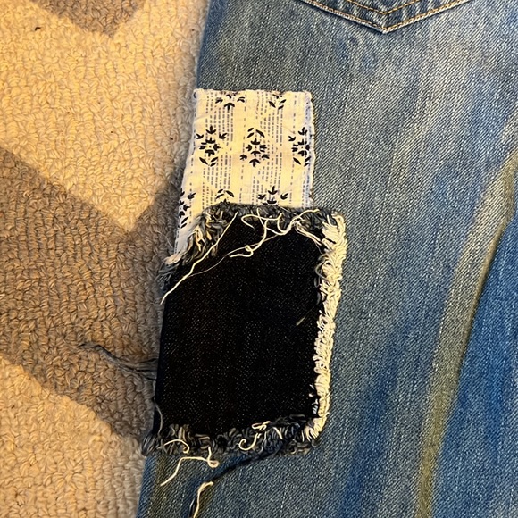 EUC BDG patchwork flare denim jeans size 24. - Picture 4 of 9